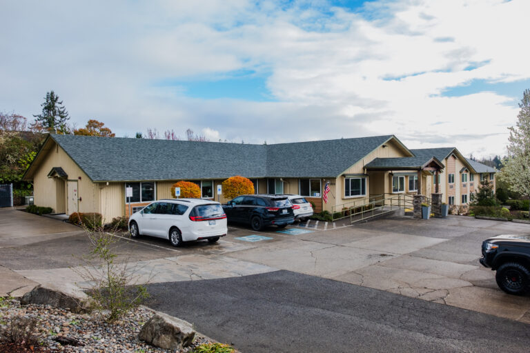 The Recovery Village Ridgefield Drug and Alcohol Rehab near Portland - entrance parking lot